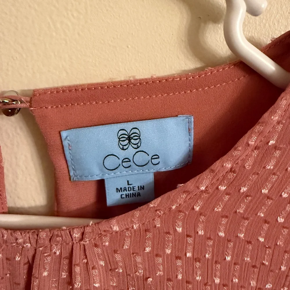 CeCe Ruffled Blouse in Soft Pink - Picture 3 of 6